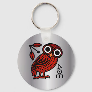 Cute Athenian Uggla Tetradrachm Coin Ancient Greki Nyckelring