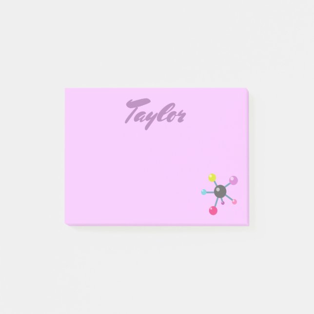 Cute Atoms Post-it Block (Framsida)