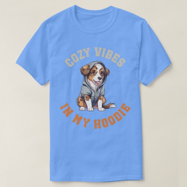 Cute Aussie Hund 1 T Shirt (Design framsida)