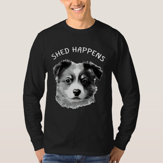 Cute Aussie Shepherd Australian Shepherd Saying Sh T Shirt (Framsida)
