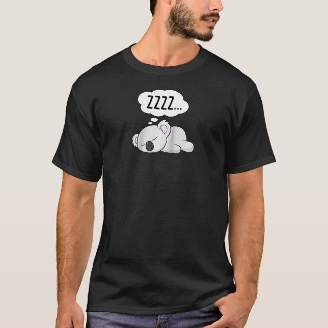Cute Australian Animal Kärlek Funny Idea Sleeping  T Shirt (Framsida)