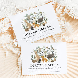 Cute Australian Animals Eucalyptus Diaper Raffle Tilläggskort