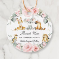 Cute Australian Animals Rosa Blommigt Greenery