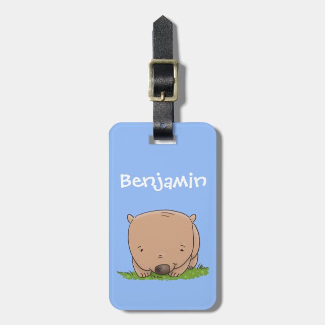 Cute Australian baby, illustration av tecknaden fö Bagagebricka (Vertikal Framsida)