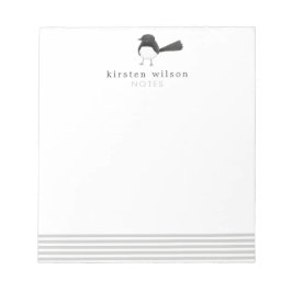 Cute Australian Bird: Willie Wagtail-Personligen Anteckningsblock