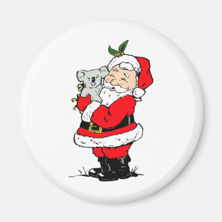 Cute Australian-jultomten med koala Magnet