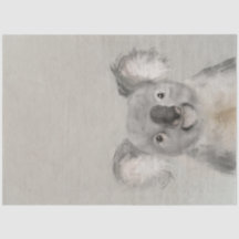 Cute Australian Koala Decoupage Tissue Paper