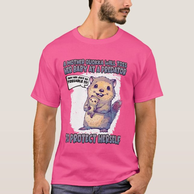 Cute Australian Quokka T Mors dag Outfit Quok T Shirt (Framsida)