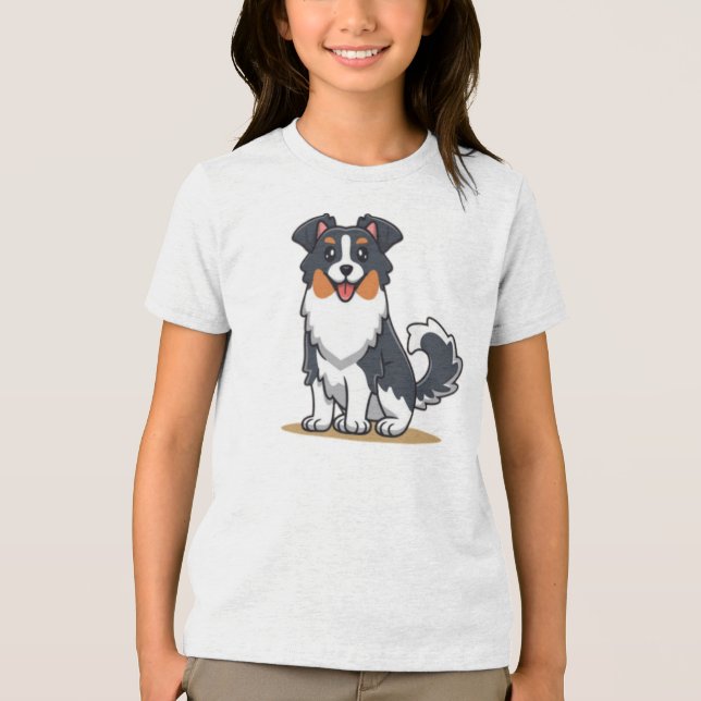Cute Australian shepherd-23144 T Shirt (Framsida)