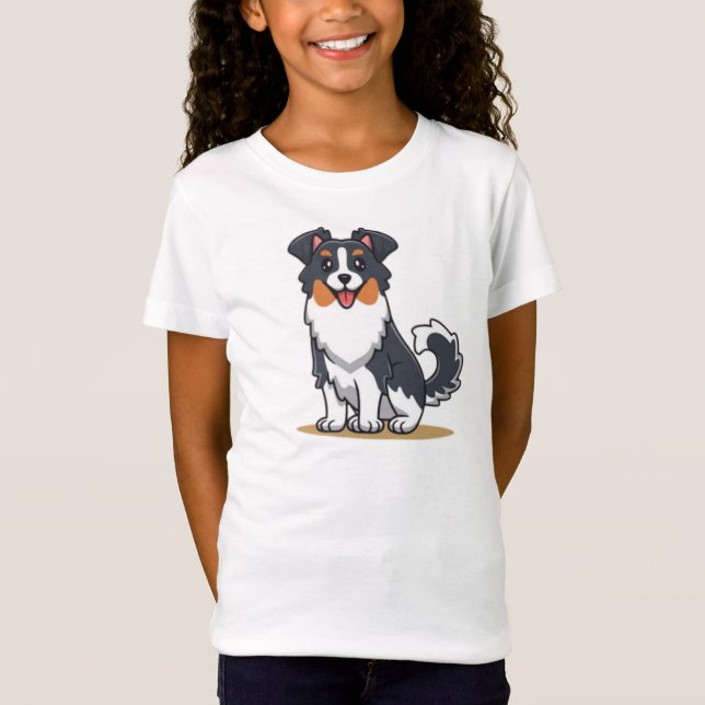 Cute Australian Shepherd-23144 T Shirt (Framsida)