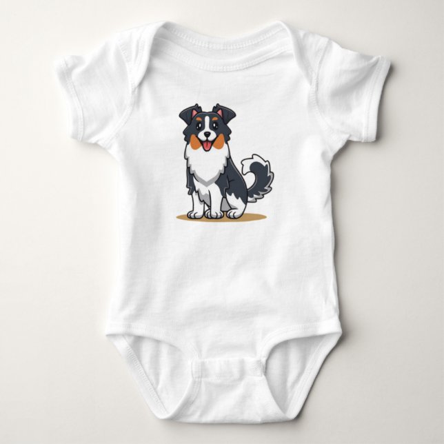 Cute Australian shepherd-23144 T Shirt (Framsida)