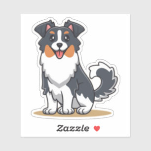 Cute Australian shepherd-23145 Klistermärken