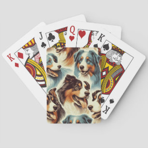 Cute Australian shepherd sjölös Casinokort