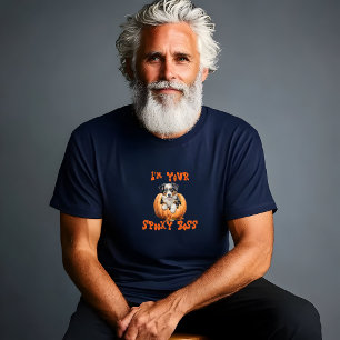 Cute australisk shepher halloween orange ironisk t shirt