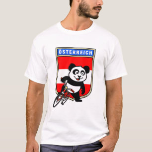 Cute Austria Cycling Panda Tee