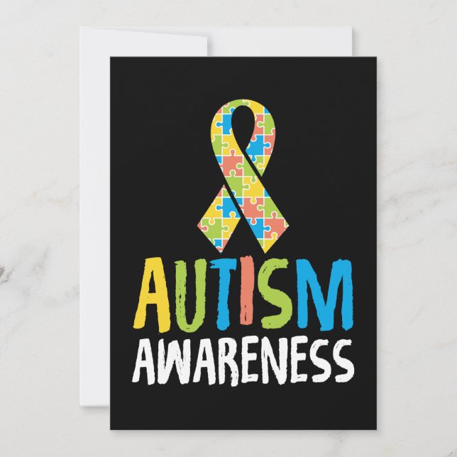 Cute Autism Awareness for Autism Awareness Inbjudningar (Framsida)