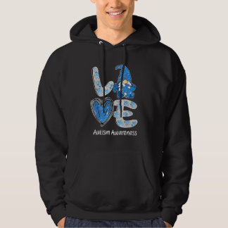 Cute Autism Awareness Kärlek Nordic Gnome Glitter Hoodie
