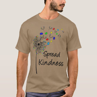 Cute Autism Awareness Puzzle Biet Dandelion T Shirt