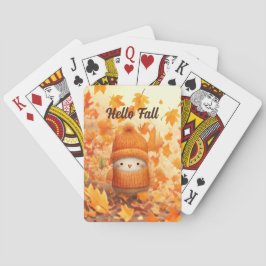 Cute Autumn Bird Dsed for Fall Casinokort