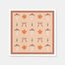 Cute Autumn Bow Mönster Pappersservett