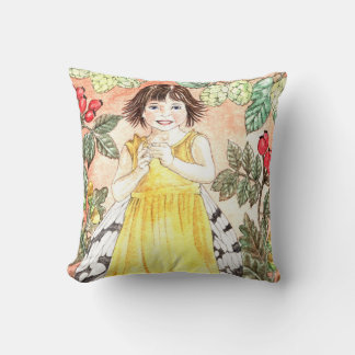 Cute Autumn Fairy Cushion Kudde