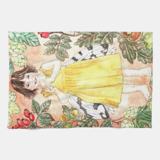 Cute Autumn Fairy Kitchen Towel Kökshandduk