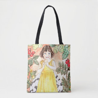 Cute Autumn Fairy Tote Bag Tygkasse