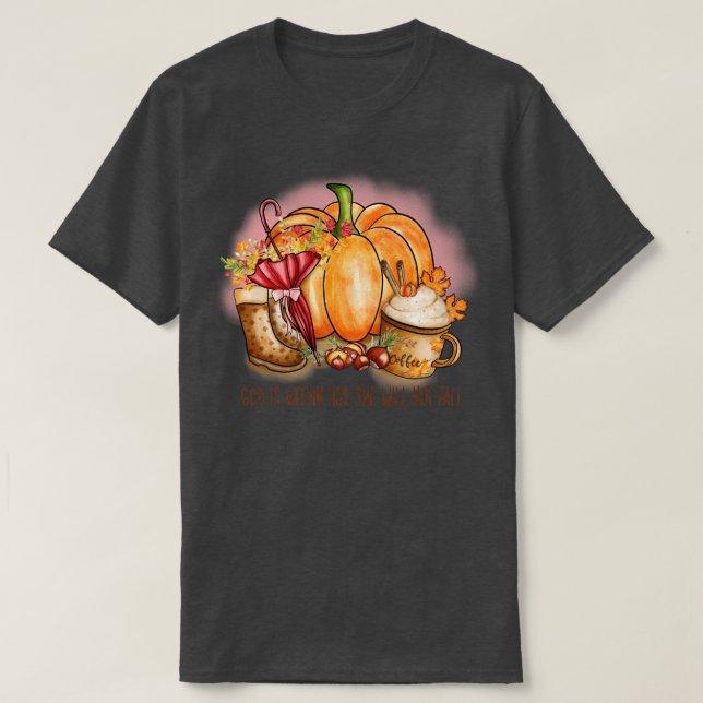 Cute Autumn for Women2 T Shirt (Design framsida)