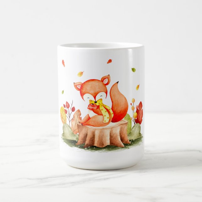 Cute Autumn Fox Coffee Mugg (Center)