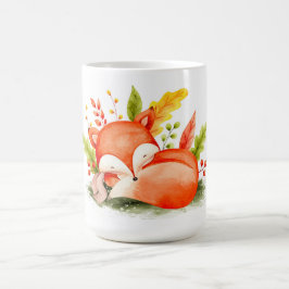 Cute Autumn Fox Coffee Mugg