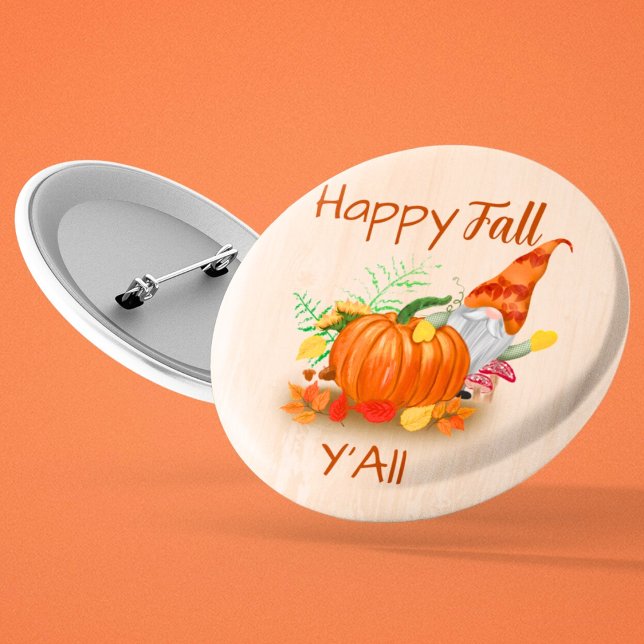 Cute Autumn Gnome in Pumpkin Patch Knapp (Skapare uppladdad)