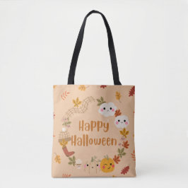 Cute Autumn Halloween Tote Bag Tygkasse