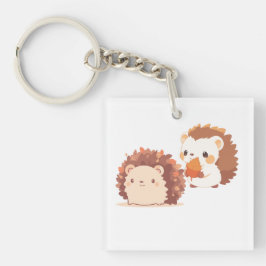 Cute Autumn Hedgehogs - Kawaii Fall Forest Animals