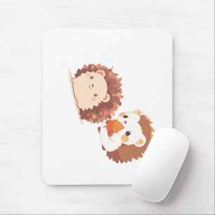 Cute Autumn Hedgehogs - Kawaii Fall Forest Animals Musmatta