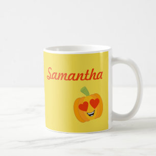 Cute Autumn Pumpkin Kaffemugg