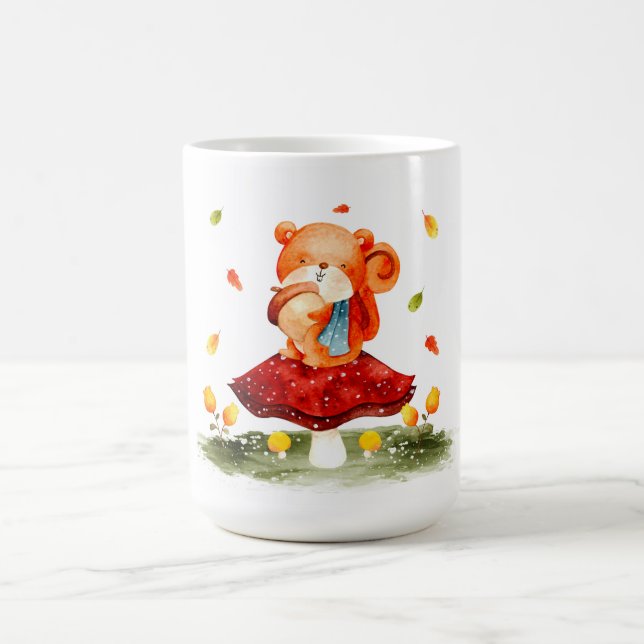 Cute Autumn Squirrel Kaffemugg (Center)