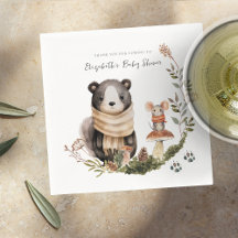 Cute Autumn Woodland | Barnskötare Napkins