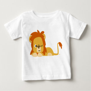 Cute Aväckning Tecknad Lejona Barn T-shirt