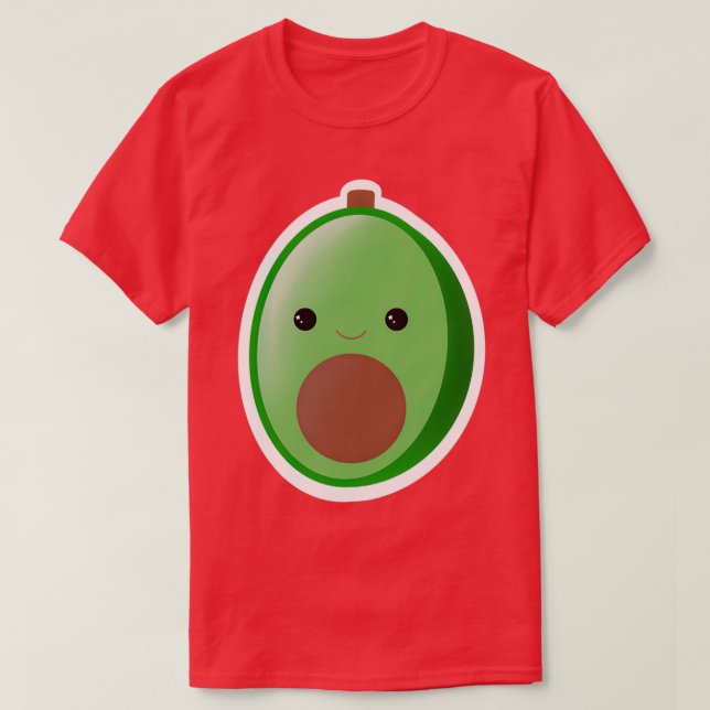 Cute Avocado 1 1 1 T Shirt (Design framsida)