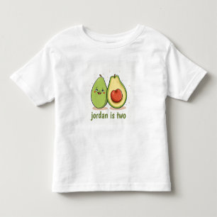 Cute Avocado 2 års födelsedagspresent, Gift Kids T Shirt