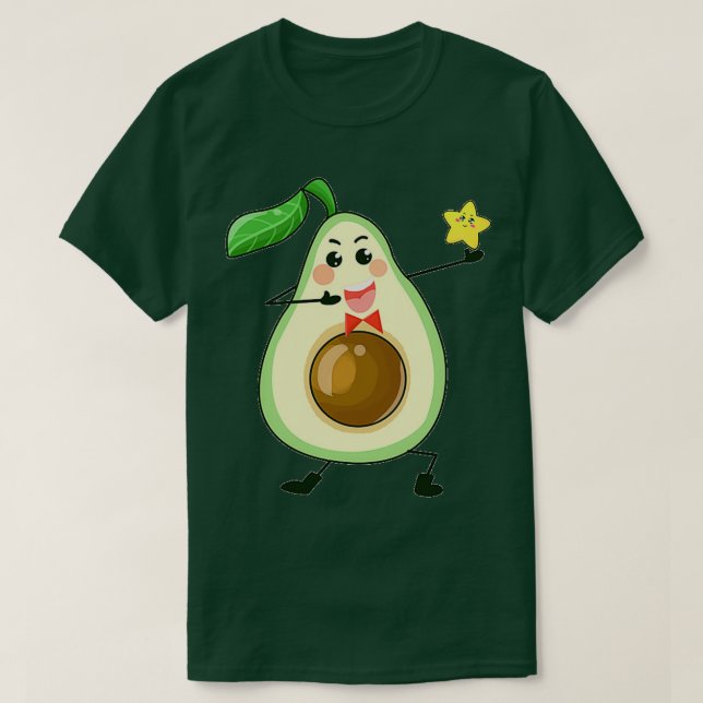 Cute Avocado 33 T Shirt (Design framsida)