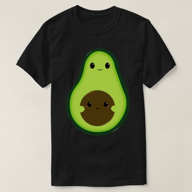 Cute Avocado 3 2 T Shirt (Design framsida)