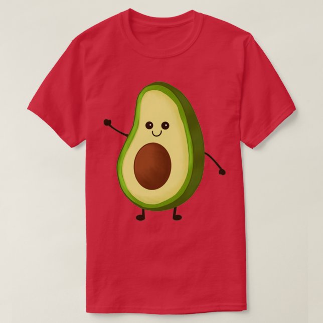 Cute avocado 56 t shirt (Design framsida)