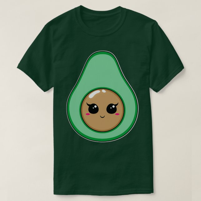 Cute Avocado 5 T Shirt (Design framsida)