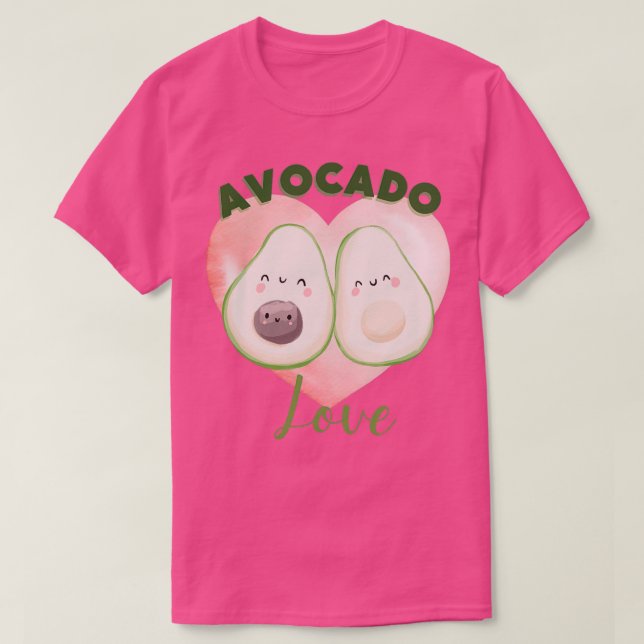 Cute Avocado Älskare T Shirt (Design framsida)