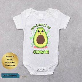 Cute Avocado Baby Bodydress och Shirt för barn T Shirt