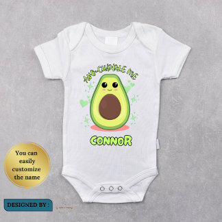 Cute Avocado Baby Bodydress och Shirt för barn T Shirt