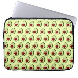 Cute Avocado Background Laptop Fodral