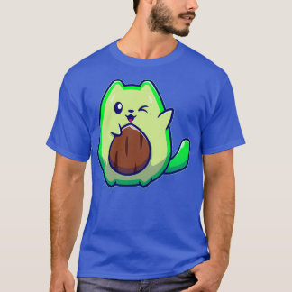 Cute Avocado Cat T Shirt
