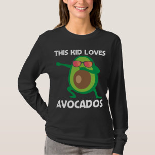 Cute Avocado Design För barn Boys Healthy Fruit Pl T Shirt